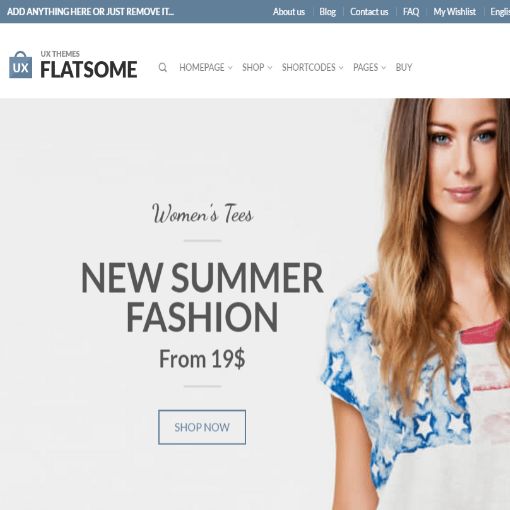 Flatsome 最受歡迎的電子商務佈景主題之一