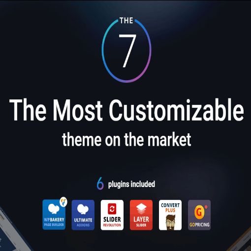 The7 theme 最受歡迎的佈景主題之一備受推崇